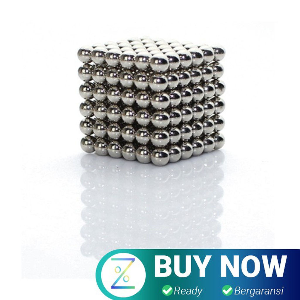 Buckyballs Neocube Magnetic Balls Toys 216 PCS 3mm - Silver