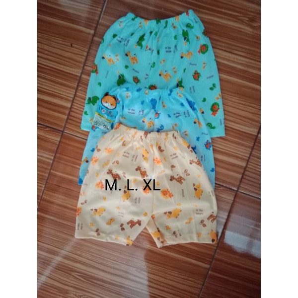 3 pcs Celana pendek bayi / Celana pop bayi print