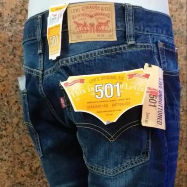 Celana standar pria / celana levi's 501 original pria / celana reguler pria / celana panjang pria OR