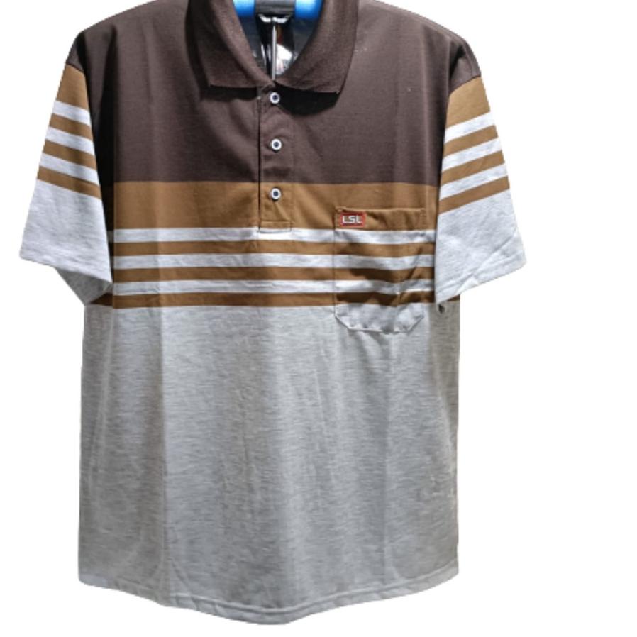 ● SIZE L XL XXL KAOS KERAH ORANG TUA / KAOS KERAH SALUR ➨