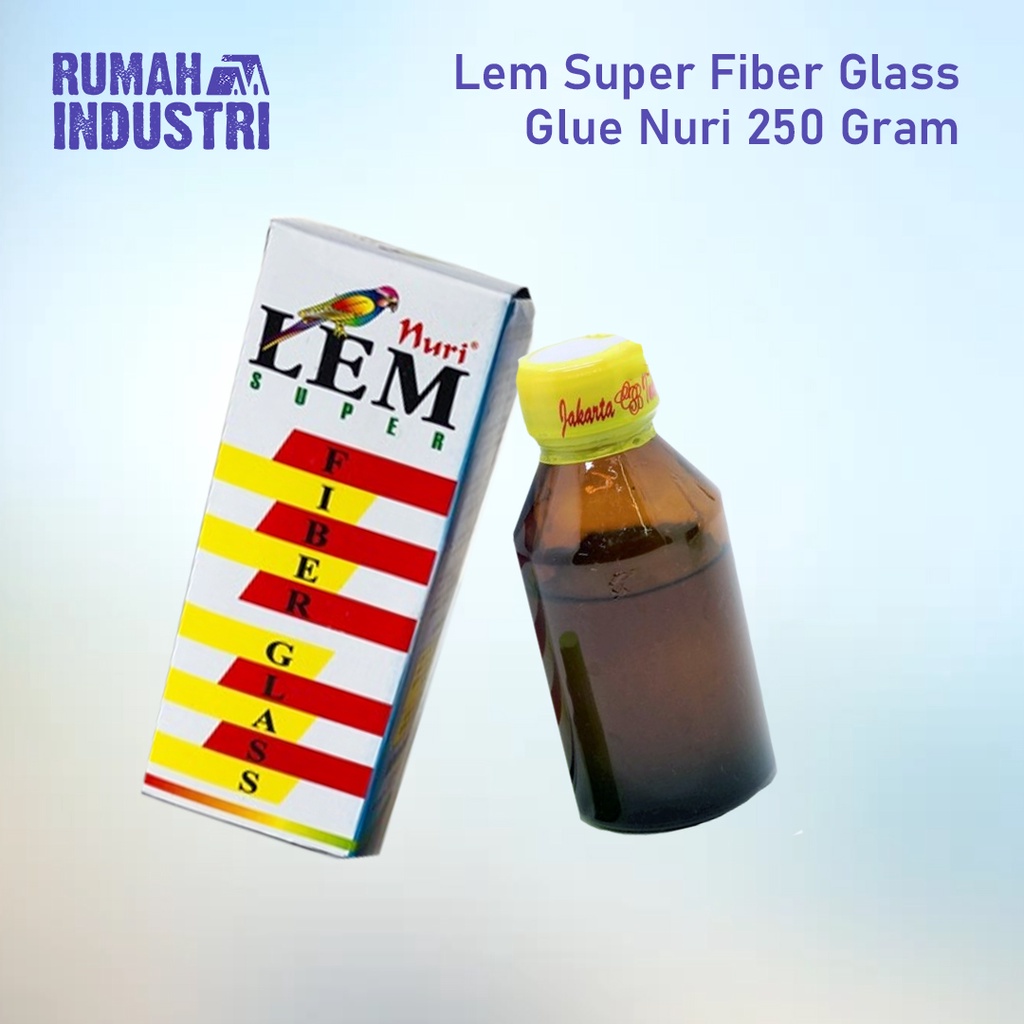 BAGUS Lem Fiber Glass Retak Nuri Serat Fiber 250 Gram KHUSUS AREA JAWA