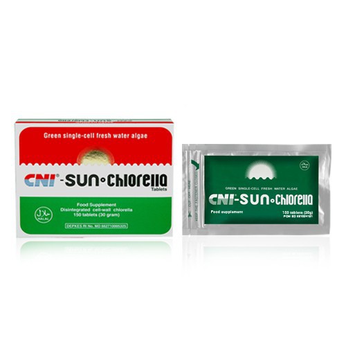 CNI Sun Chlorella 30tab - CNI PRODUK - CNI SUN CHLORELLA