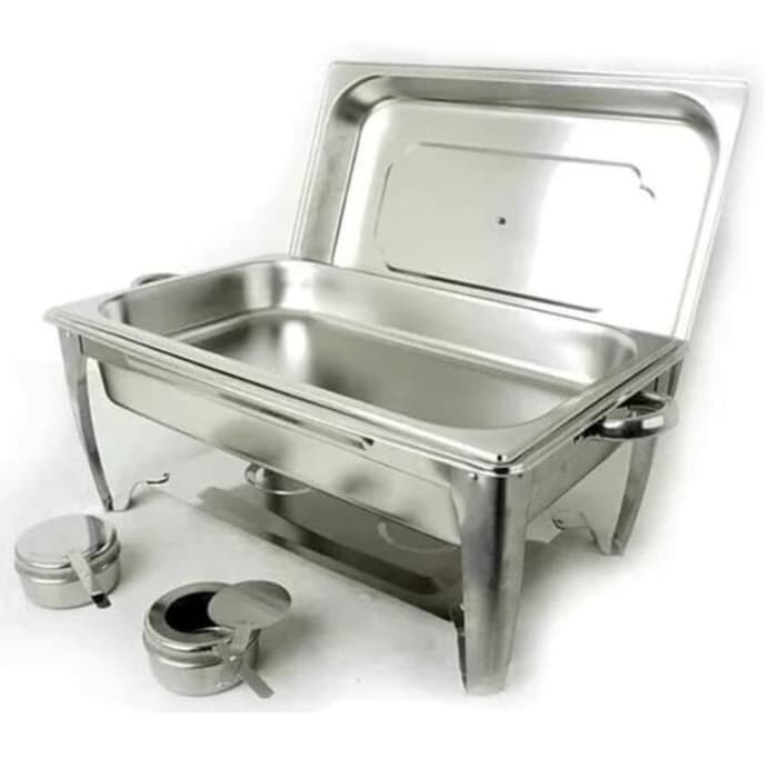 Chaffing Dish Rui Xing 555 Tempat Wadah Prasmanan Stainless Segi Empat Single Tray Warmer Square