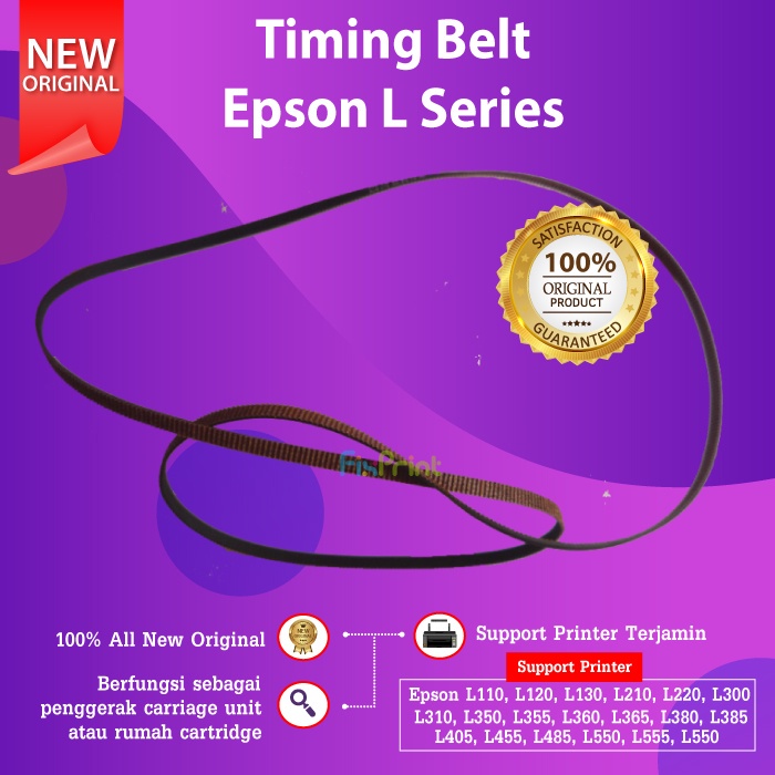 Timing Belt Epson L1110 L1210 L3110 L3210 Penggerak Dinamo Motor Carriage L3150 L3156 L4150 L5190