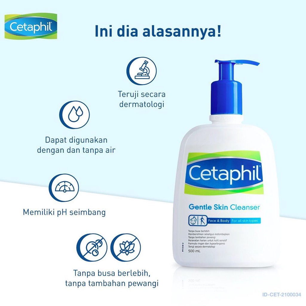 SALE NEAR Expaired (Original BPOM) Cetaphil Gentle Skin Cleanser Facial Wash 500 ml / 250 ml Kulit Sensitif - Ukuran Besar / Jumbo- Sabun Pencuci Pembersih Wajah Cetapil Cethapil -  Sabun Cuci Muka Foam Cleanser Pemcuci