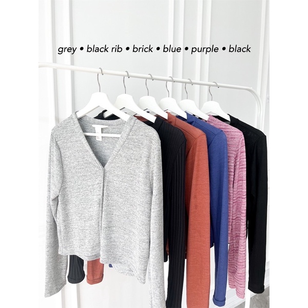 H&amp;M Fine Knit Button Cardigan
