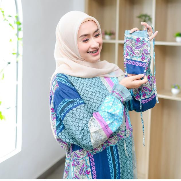 GROSIR_JAKARTA GAMIS RAYON HEILA HOMEY DRESS RAYON VISCOSE JUMBO GAMIS REMAJA KEKINIAN FREE MASKER
