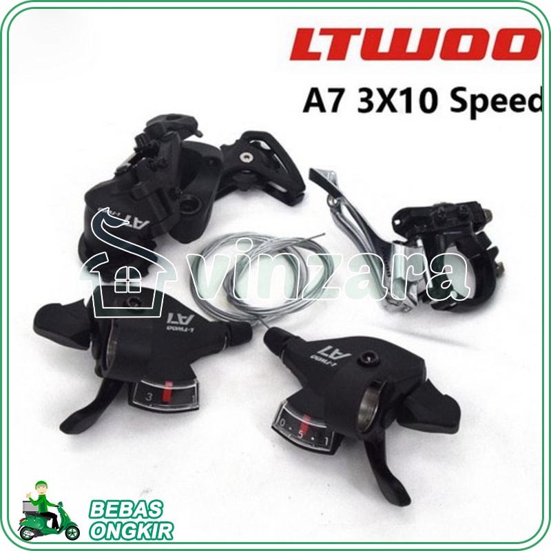 GROUP SET LTWOO A7 3 10 SPEED 30 RD FD SHIFTER KANAN KIRI FRONT REAR DERAILLEUR fd rd grup SEPEDA mt