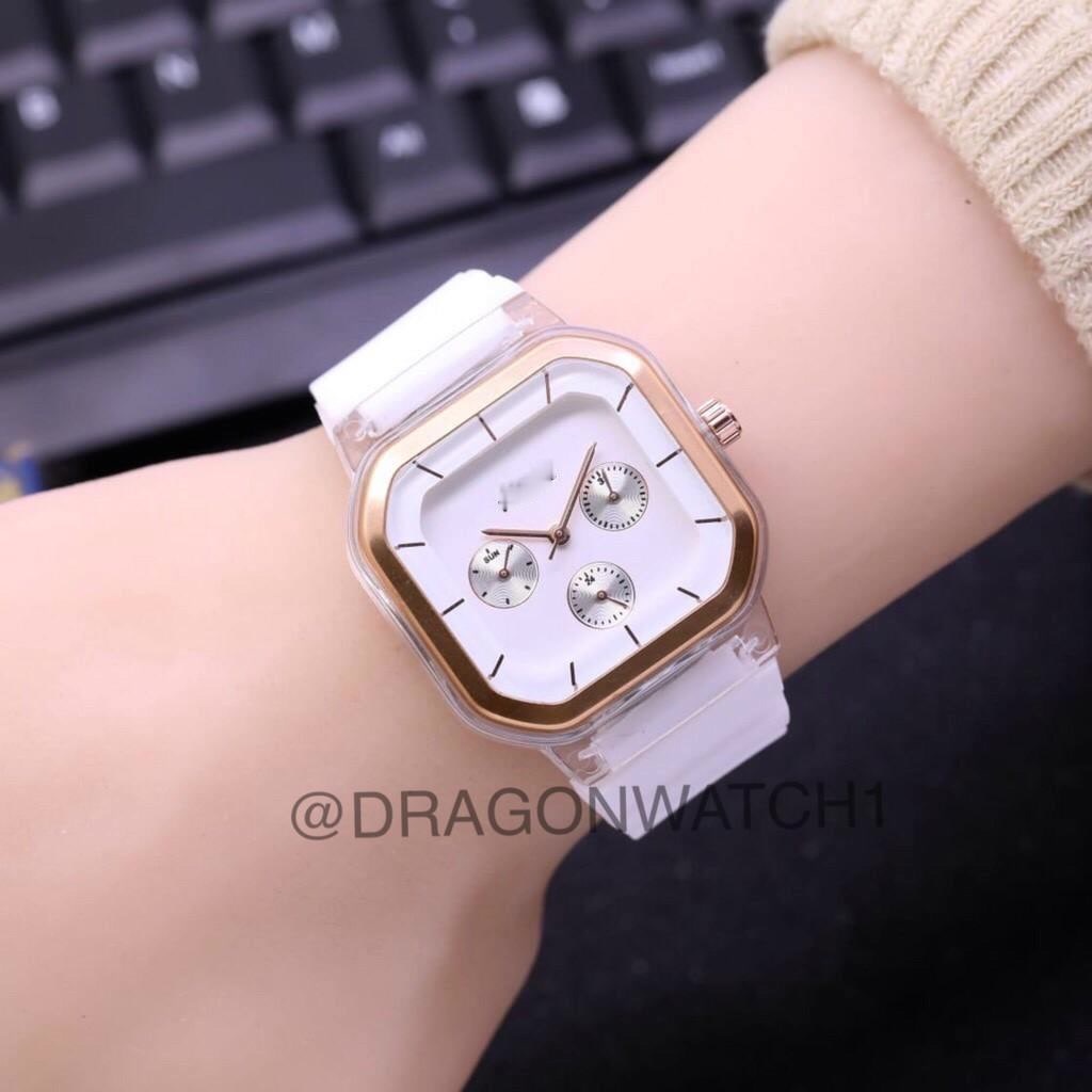 ✅COD-Jam tangan wanita fashion segi tiga jarum kombinasi Aktif tanggal jam import   S1162