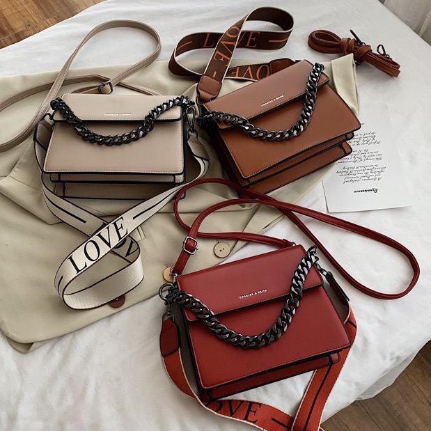 BJ72053 - BLACK/ORANGE/WHITE/KHAKI/BLUE/DARKGREEN/GREEN/MAROON/RED/PINK/YELLOW - TAS SLEMPANG SALE TALI RANTAI WARNA BANYAK TAS WANITA FASHION IMPORT MODIS ELEGAN TERMURAH TERLARIS TERBARU BAGSTORE JAKARTA TAS BATAM CR7158 ELJ5243 LT1351