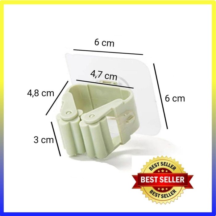 ND - BROOM MOP HOLDER / KLIP PENJEPIT GANTUNGAN SAPU - PEL  - Random