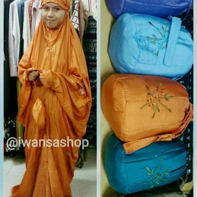 Mukena terusan parasut premium