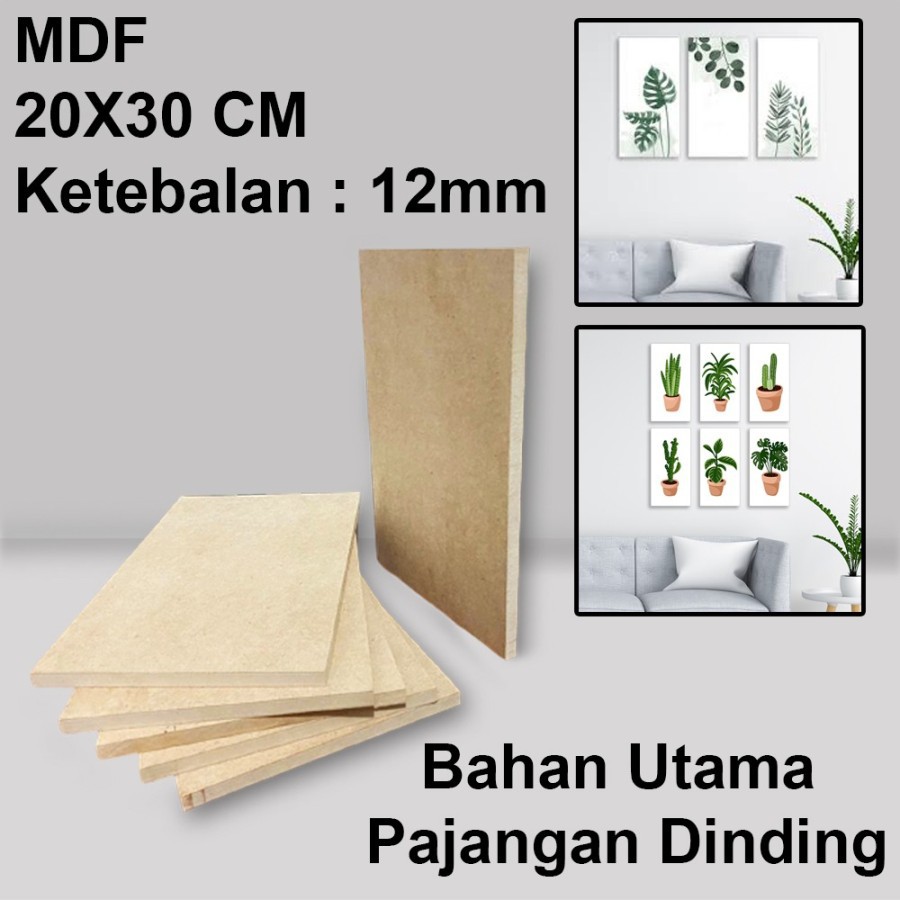 Papan MDF 12MM/Papan Kayu MDF 12mm 8mm 6mm Ukuran 20cm x 30cm