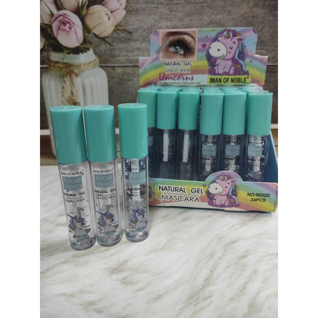 (5 PCS ) IMAN OF NOBLE  SERUM/ MASCARA  NATURAL GEL  PENEBAL DAN PEMANGJANG