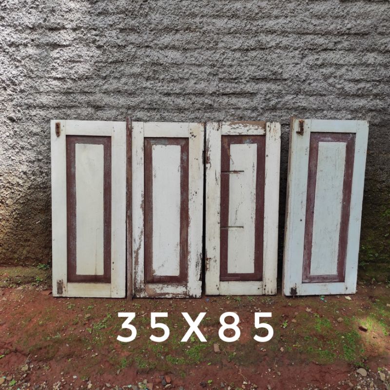 Jendela Jati Kuno Lawasan Jadul