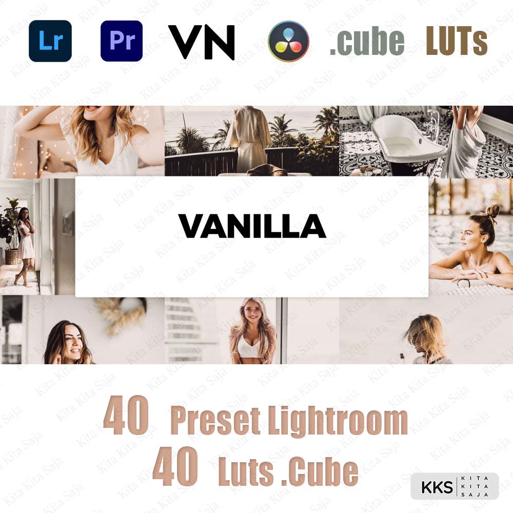 40 Preset Video & Foto Android, IOS & PC - Vanilla Premium - LUTs VN (.cube) | Adobe Lightroom