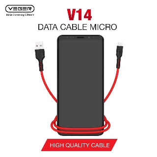 KABEL CHARGER/DATA VEGER VP-14 M   ICRO USB HARGA PABRIK