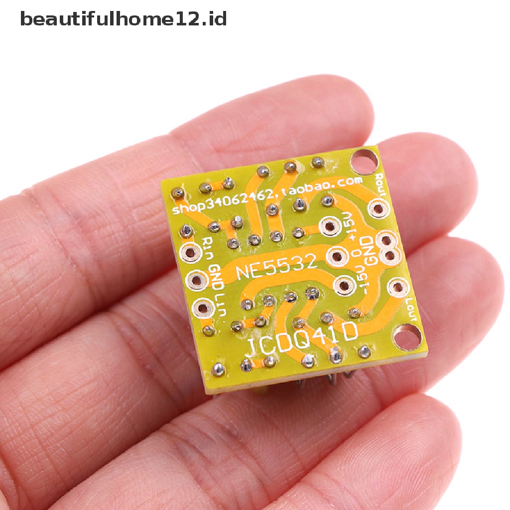 【beautifulhome12.id】 Dual OP Amp Board Preamp DC Amplification PCB for NE5532 OPA2134 OPA2604 AD826 .