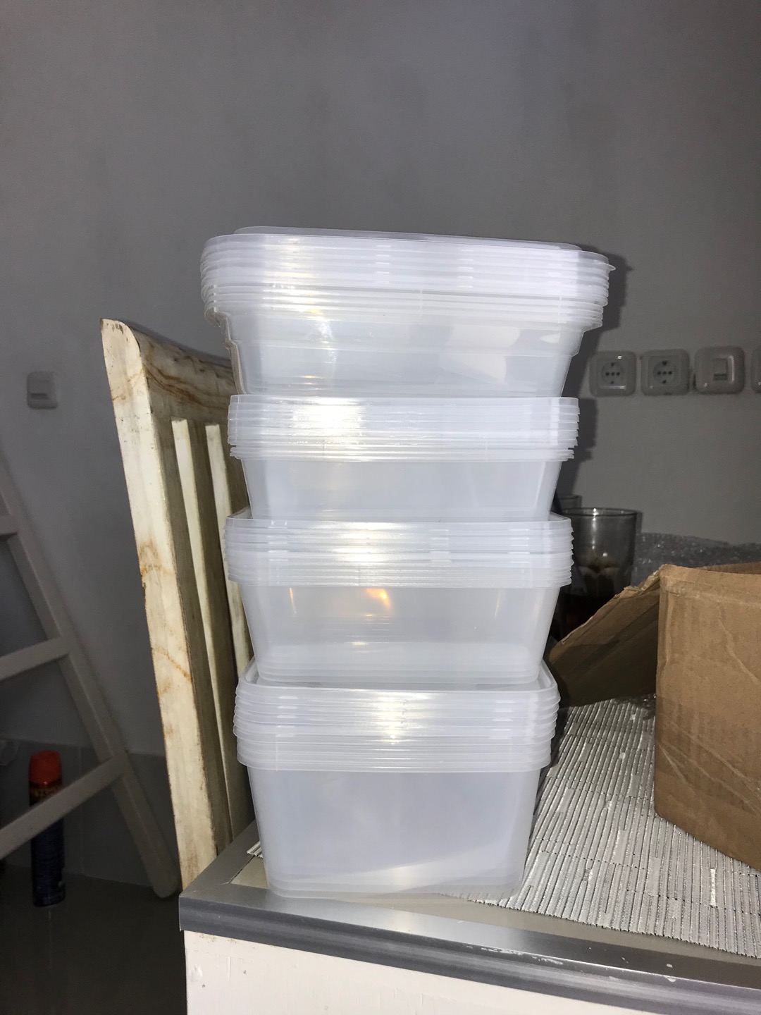 Murah Food Container Pp Thinwall Food Box Kotak Makan Plastik Food Box  Pinggiran Oval