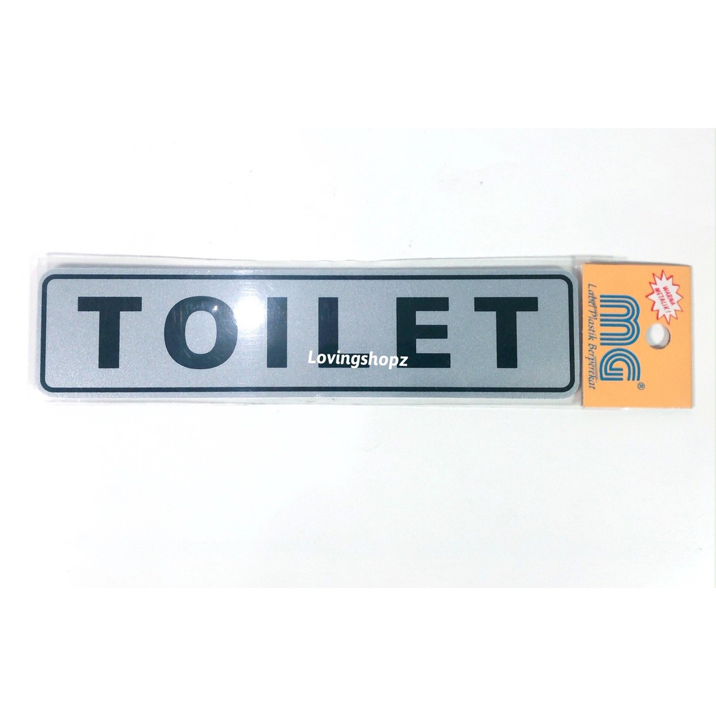 Sticker Tulisan Toilet, Sticker Toilet