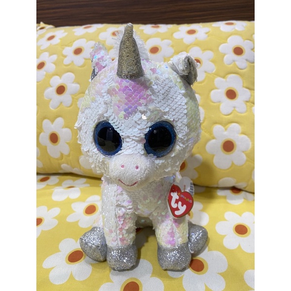 Boneka sequin unicorn TY original
