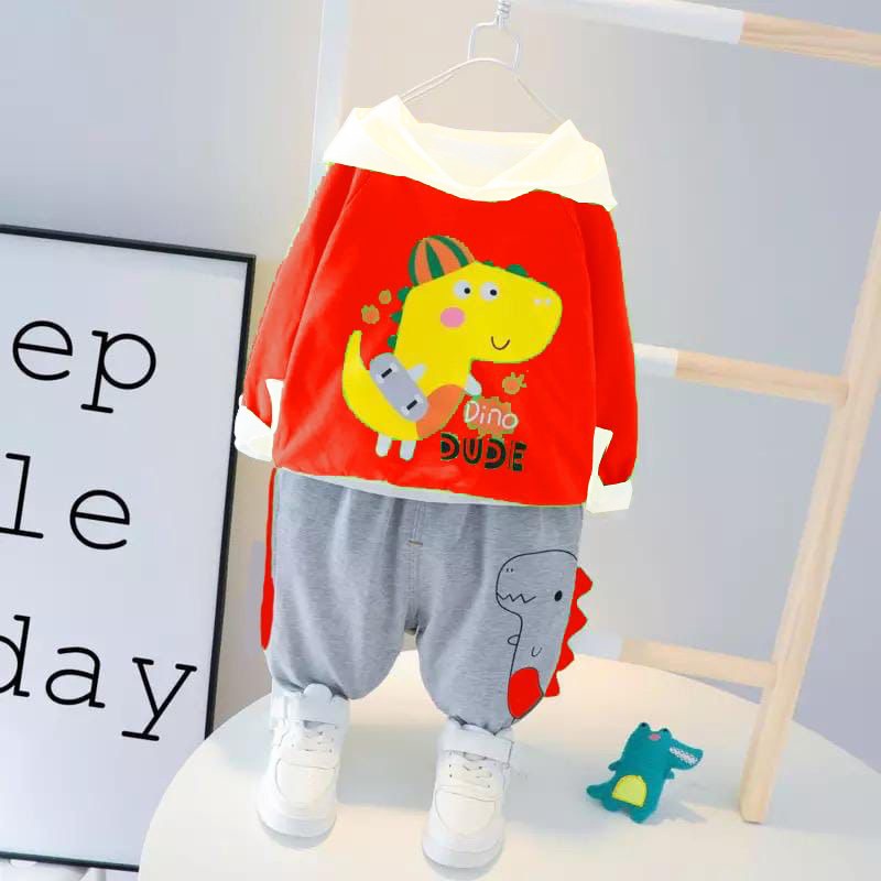 [set dude OT] setelan anak laki-laki babyterry varian warna