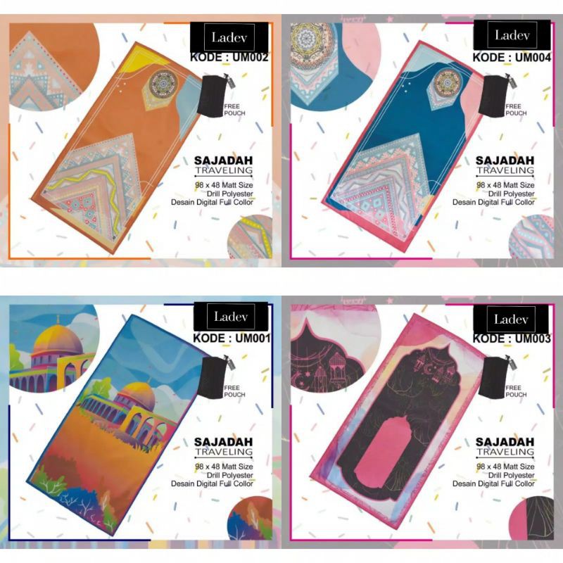 SAJADAH TRAVEL POUCH KEKINIAN|sajaddah travelling minimalis printing|sajadah Premium|stylist