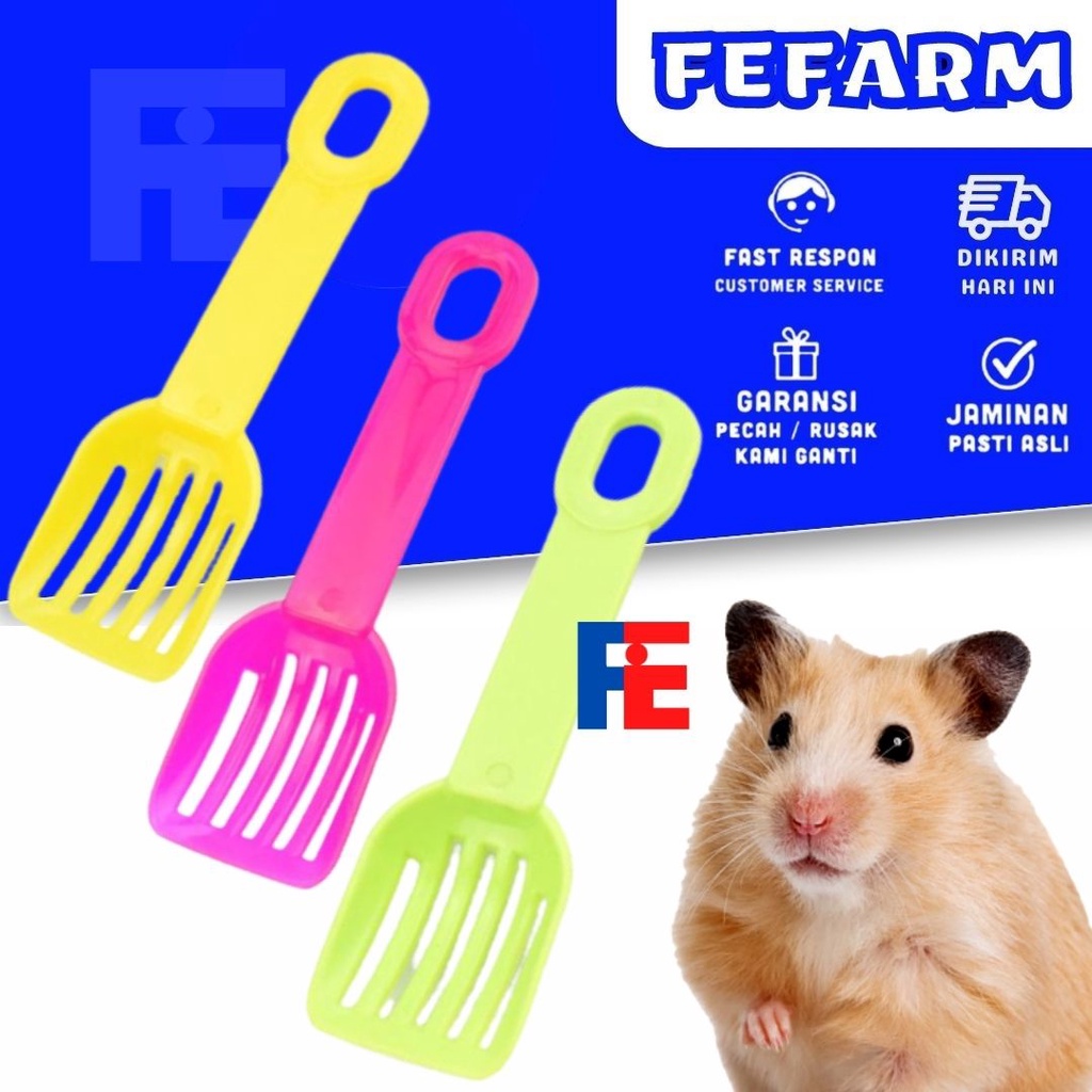 Sendok Kotoran/Pup Hamster Sekop Mini Untuk Kotoran Hamster FEFARM