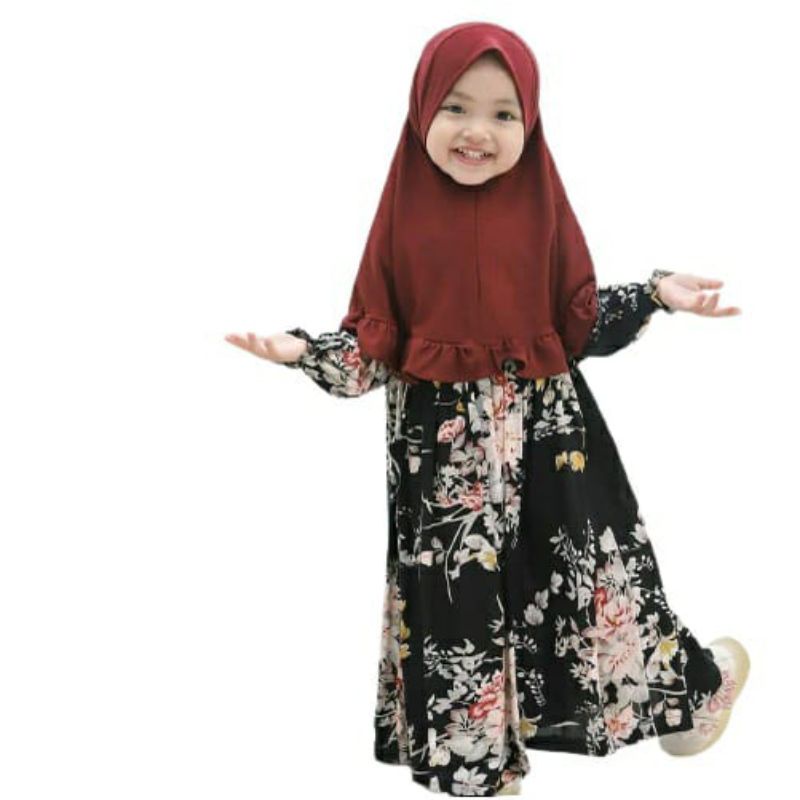 [Fashion Anak] Gamis ANAK motif hyget sultan | murah terlaris