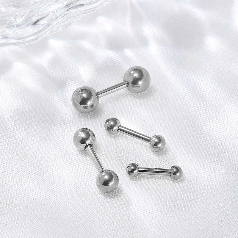 1 Pc Anting Bahan Titanium Steel Gaya Korea