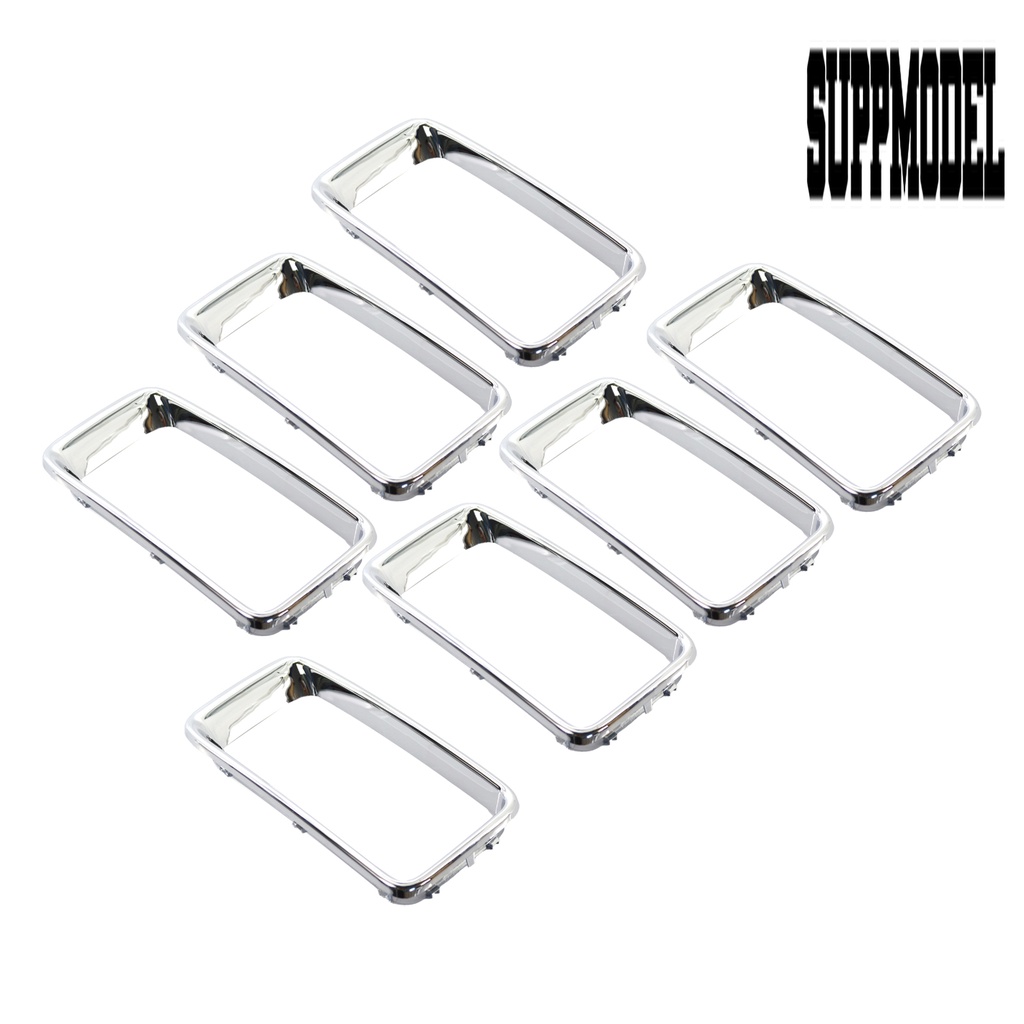 7pcs / Set Ring Cover Trim Grill Depan Mobil Jeep Grand Cherokee 2014-2016