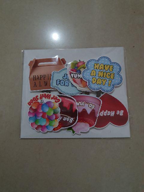 Topper Cc Bunga Kupu Utk Hiasan Kue Dll