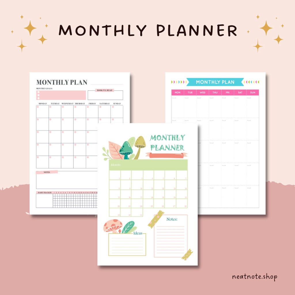 

Loose Leaf Monthly Planner - Isi Binder A5 dan B5