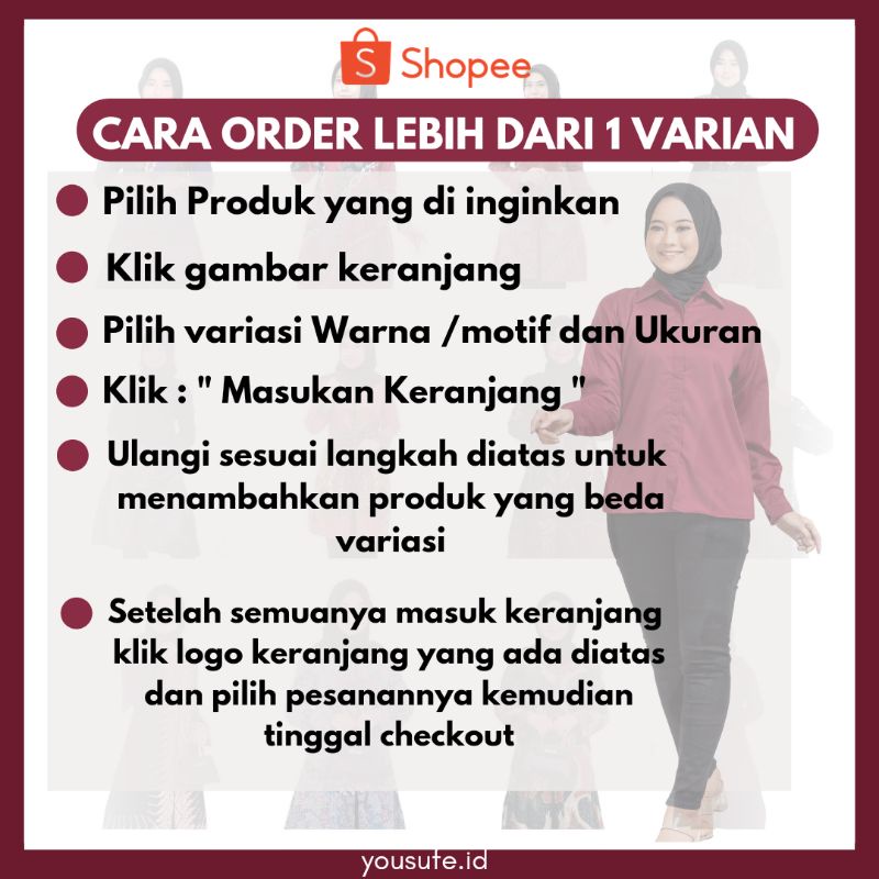 Kemeja Polos Wanita Adem Casual Formal Kantor Kerja Bahan Toyobo Seragam Murah