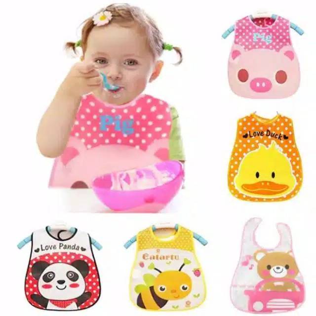 Slabber Waterproof / Celemek Makan Bayi