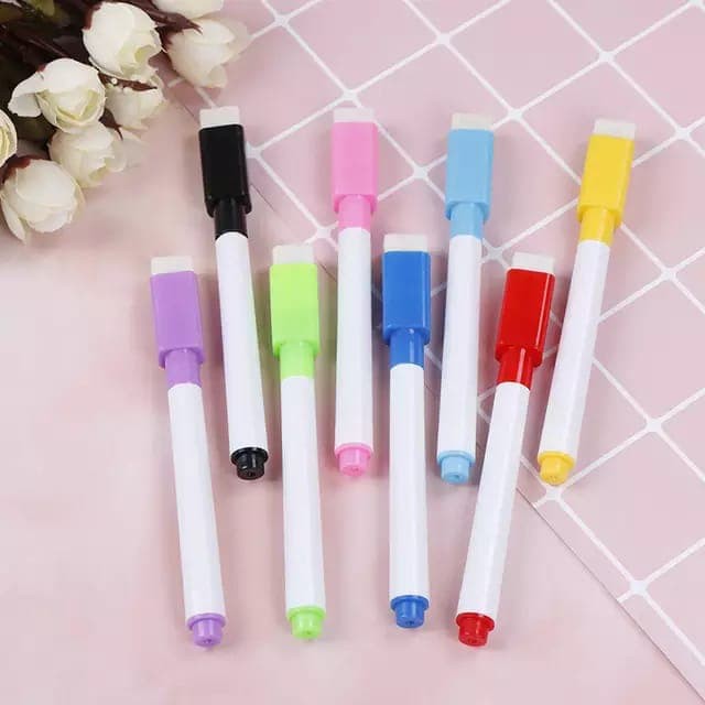 

Dijual 8 Pcs Colorful Whiteboard Pen / Spidol Warna Papan Tulis Wipe Clean Murah