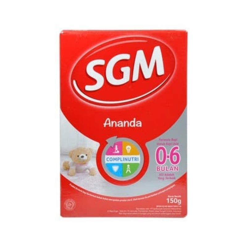 SUSU SGM USIA 0-6 BULAN 150GRAM