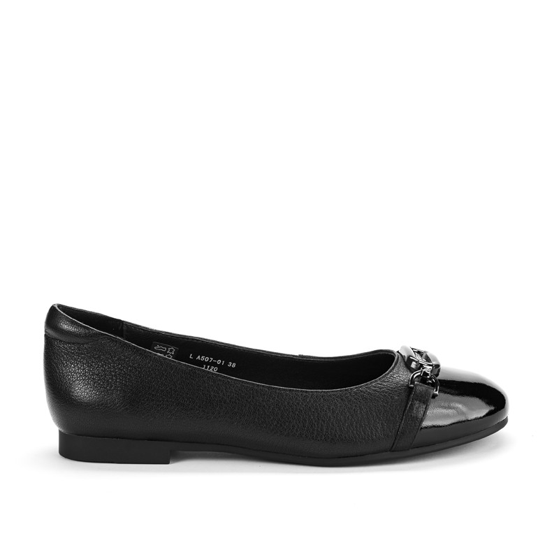 Sepatu Flat Wanita Andrew Shoes Lenka Black/Blac