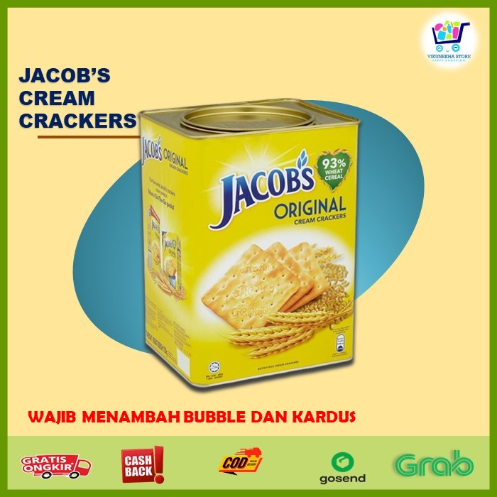 Jual Biskuit Jacob Original Kaleng Jacobs Original Cream Crackers Gr Shopee Indonesia