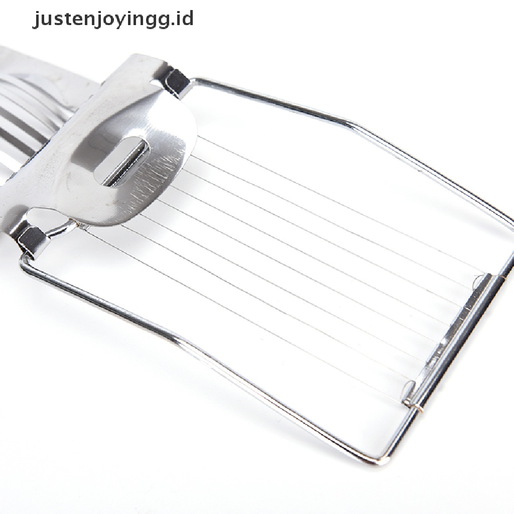 // justenjoyingg.id // Stainless Steel Boiled Egg Slicer Section Cutter Mushroom Tomato Cutter For Cooking Tool ~