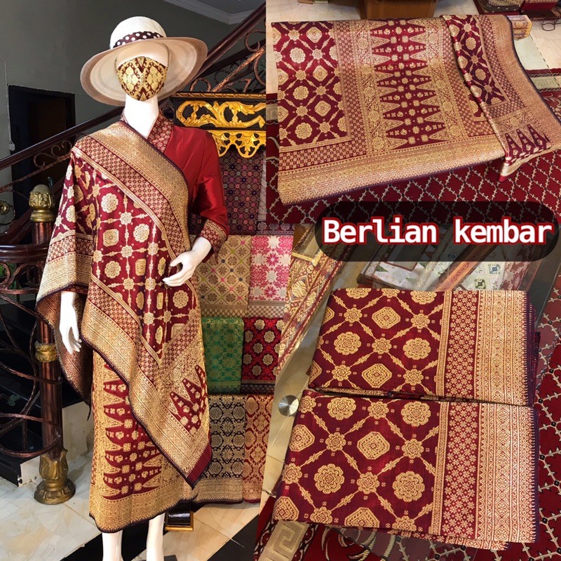 Songket Pengantin Lepus Berlian Gebeng Ori Rangkap 1 Songket Palembang Asli Tenun Tangan Shopee Indonesia