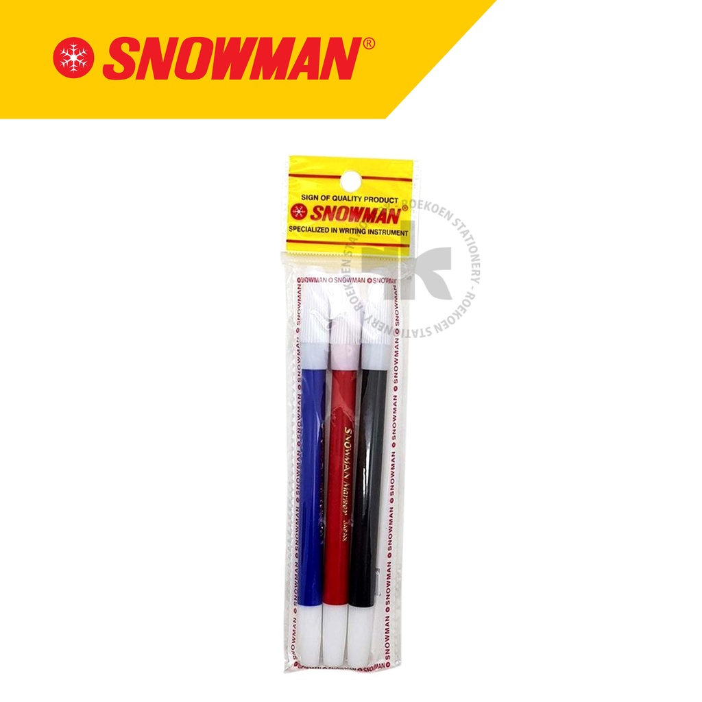 

Snowman Sign Pen Spidol Kecil Set 3 Warna PW-3A