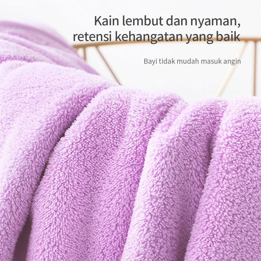 Aikoky Handuk mandi anak dan selimut bayi Aman dan ramah kulit