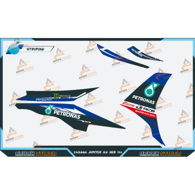 STIKER YAMAHA JUPITER MX 135 / NJMX PETRONAS
