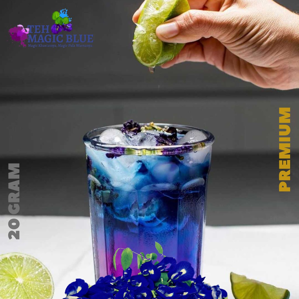 

Teh Bunga Telang 20gr / Butterfly Pea Flower Tea / Teh Biru Herbal Alami Harga Grosir Berat 20 gram