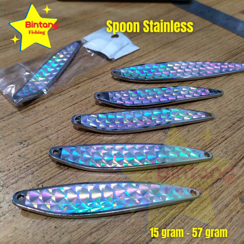 UMPAN PANCING SPOON METAL STAINLESS 15-57 GRAM