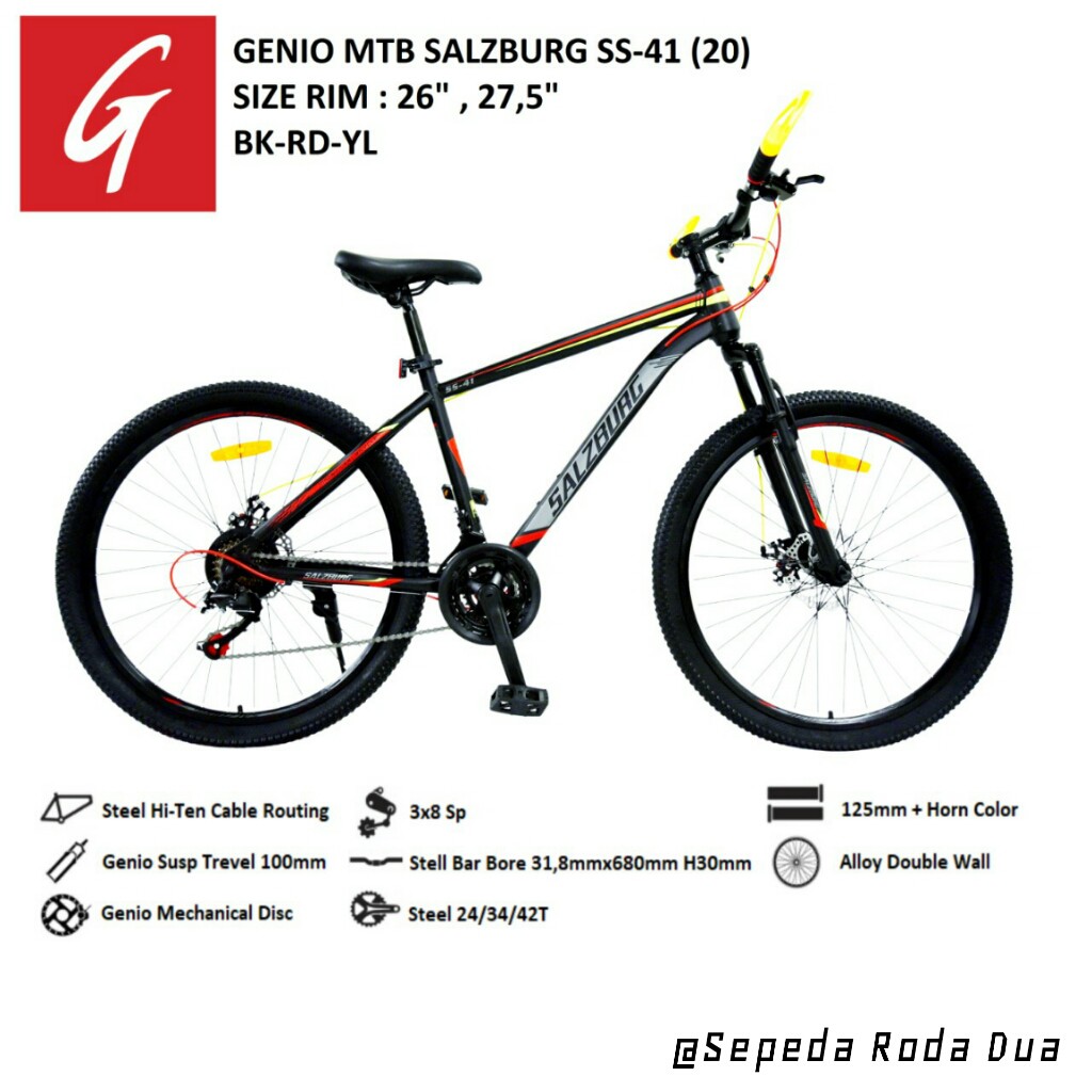 Sepeda MTB 27.5" Genio Salzburg SS-41