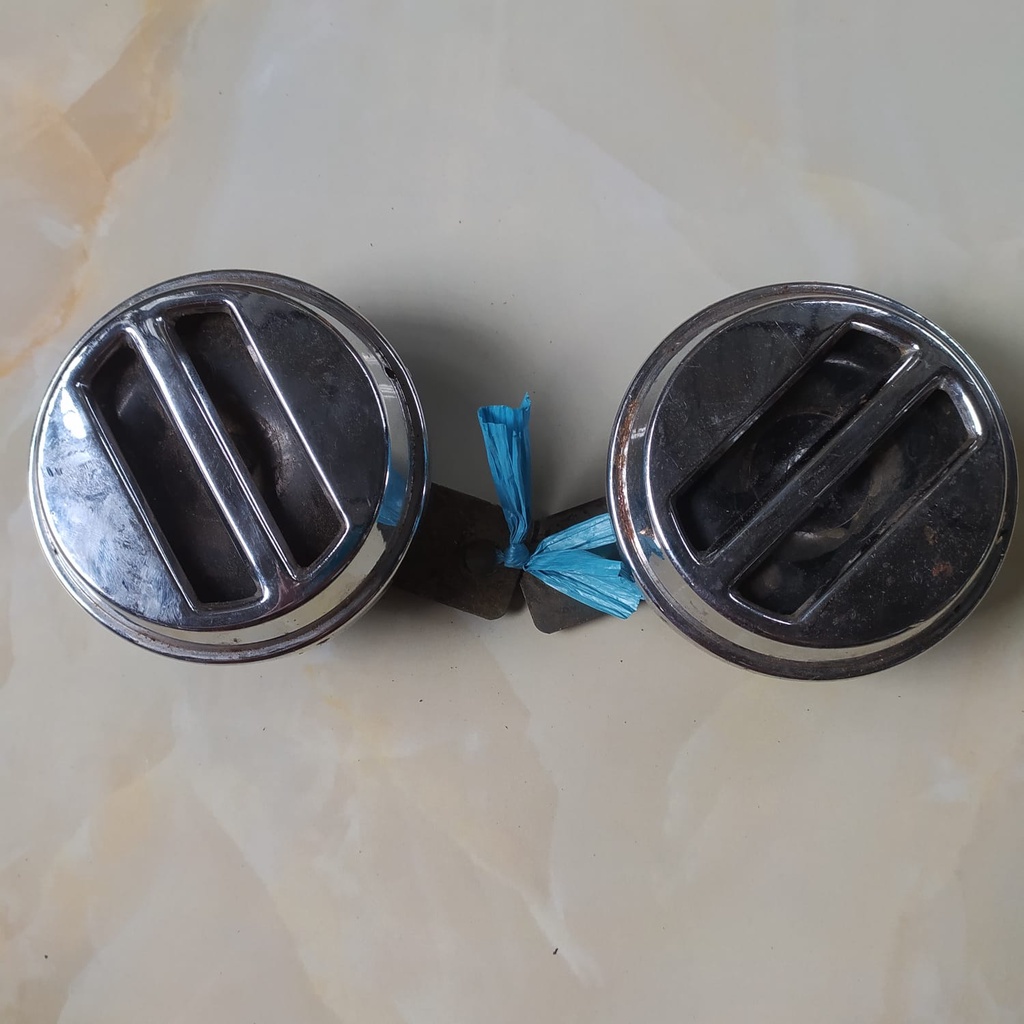 sepasang klakson honda GL100 original copotan motor