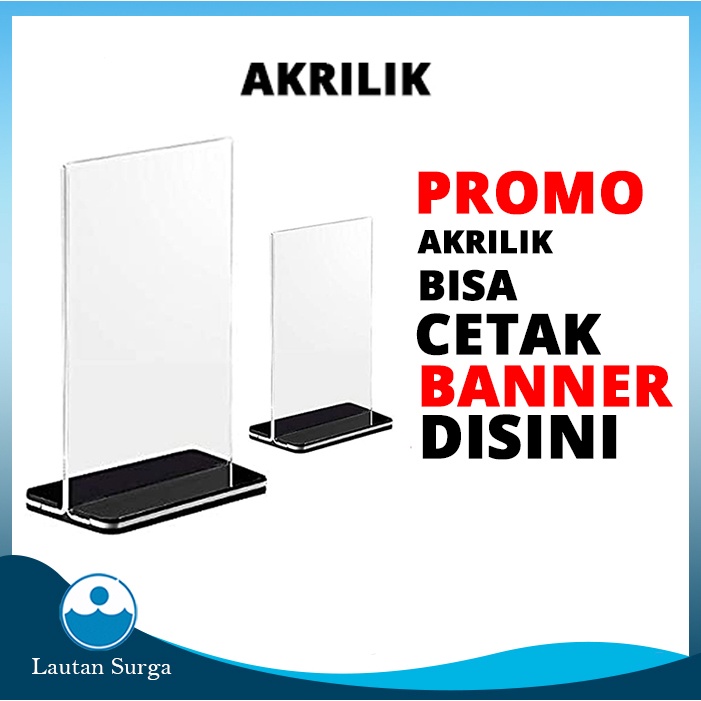 

AKRILIK TEMPAT BROSUR, TENT HOLDER, TENT CARD AKRILIK DISPLAY A5 DAN A4