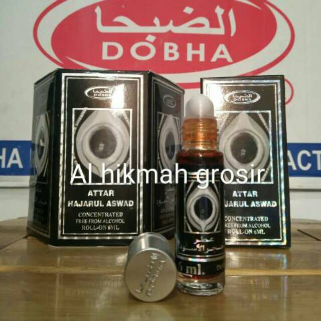 Parfum DOBHA roll on 6ml aroma HAJAR ASWAD